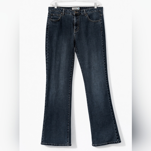 L.A. Blues Denim - L.A. Blues Melrose Flared Leg / Bootcut Jeans Size 10M Y2K Dark Wash